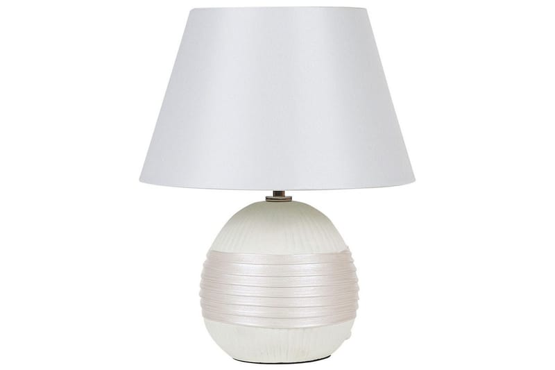 Evarado Bordslampa 37 cm E27 - Beige/Gräddvit - Belysning - Lampor & belysning inomhus - Sovrumslampa - Sänglampa - Sängbordslampa