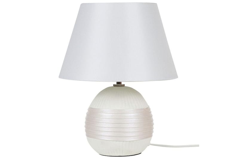 Evarado Bordslampa 37 cm E27 - Beige/Gräddvit - Belysning - Lampor & belysning inomhus - Sovrumslampa - Sänglampa - Sängbordslampa