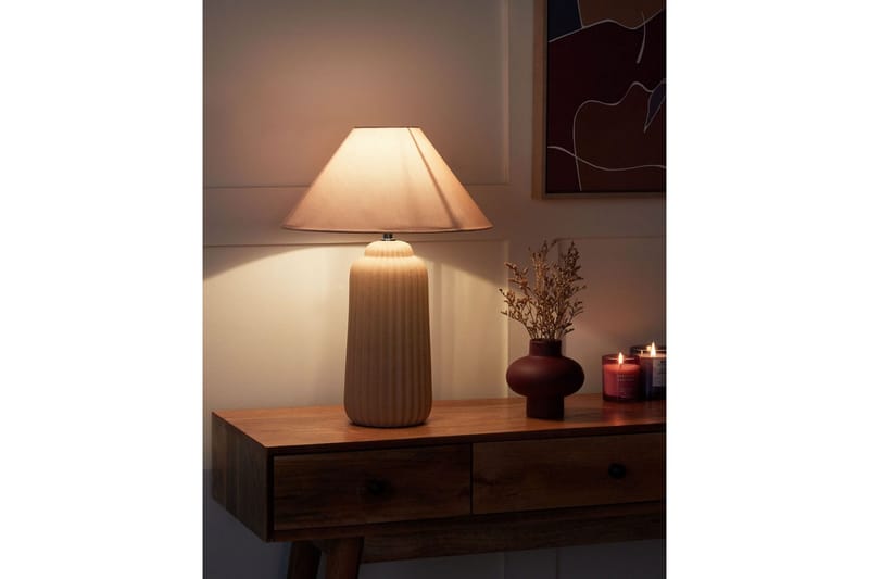 Giulki Bordslampa 50 cm E27 - Sandbeige - Belysning - Lampor & belysning inomhus - Sovrumslampa - Sänglampa - Sängbordslampa