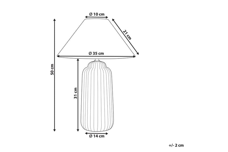 Giulki Bordslampa 50 cm E27 - Sandbeige - Belysning - Lampor & belysning inomhus - Sovrumslampa - Sänglampa - Sängbordslampa