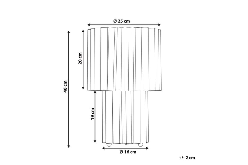 Gozocap Bordslampa 40 cm E27 - Vit - Belysning - Lampor & belysning inomhus - Sovrumslampa - Sänglampa - Sängbordslampa