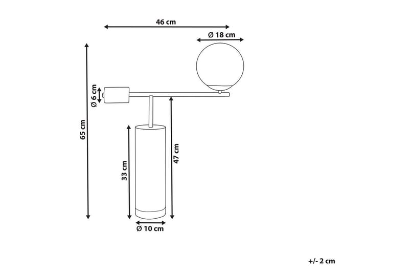 Halkvir Bordslampa 65 cm E27 - Flerfärgad - Belysning - Lampor & belysning inomhus - Sovrumslampa - Sänglampa - Sängbordslampa