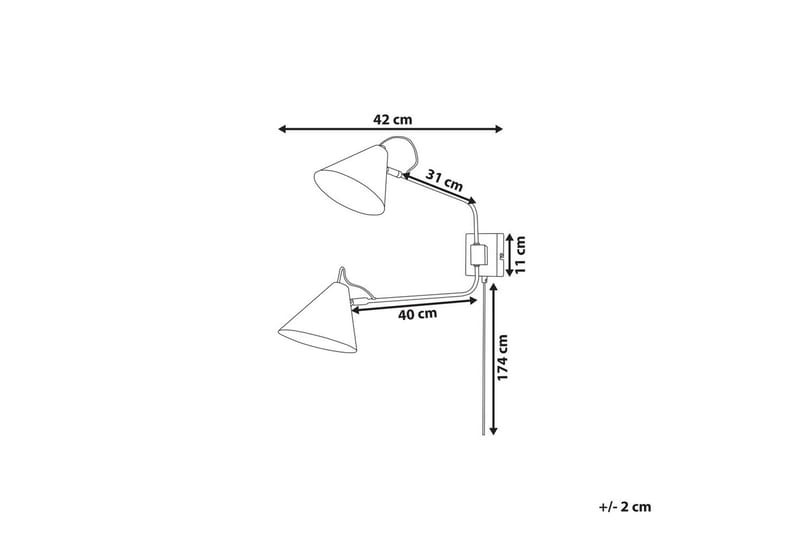 Helicon Vägglampa E27 - Svart - Belysning - Lampor & belysning inomhus - Sovrumslampa - Sänglampa - Sänglampa vägg