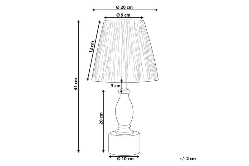 Lanis Bordslampa 41 cm E27 - Ljus trä/Natur - Belysning - Lampor & belysning inomhus - Sovrumslampa - Sänglampa - Sängbordslampa