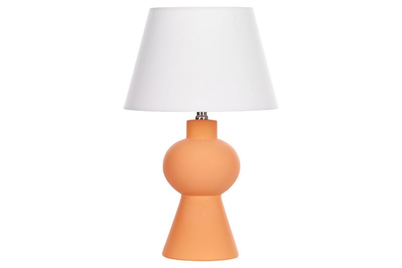 Lemiros Bordslampa 48 cm E27 - Orange/Vit - Belysning - Lampor & belysning inomhus - Sovrumslampa - Sänglampa - Sängbordslampa