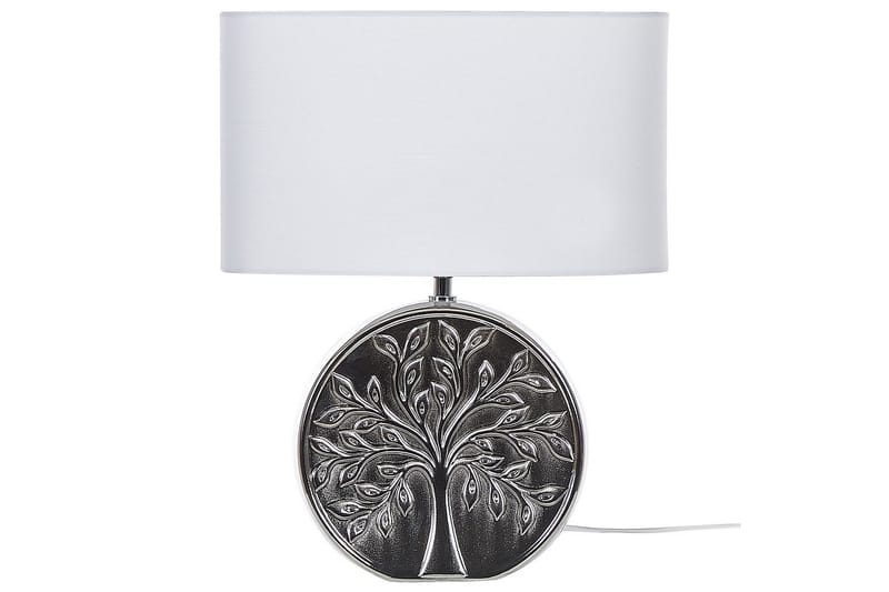 Lenkher Bordslampa 48 cm E27 - Silver/Vit - Belysning - Lampor & belysning inomhus - Sovrumslampa - Sänglampa - Sängbordslampa