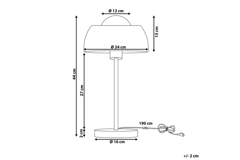 Magica Bordslampa 44 cm E27 - Vit - Belysning - Lampor & belysning inomhus - Sovrumslampa - Sänglampa - Sängbordslampa