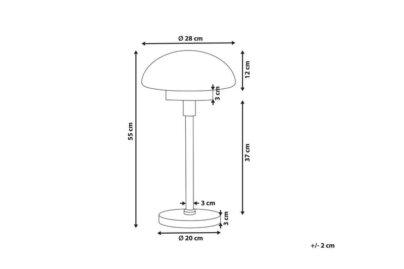 Maltiba Bordslampa 66 cm E27 - Svart/Vit - Belysning - Lampor & belysning inomhus - Sovrumslampa - Sänglampa - Sängbordslampa