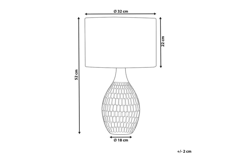 Palko Bordslampa 52 cm E27 - Gul/Beige - Belysning - Lampor & belysning inomhus - Sovrumslampa - Sänglampa - Sängbordslampa