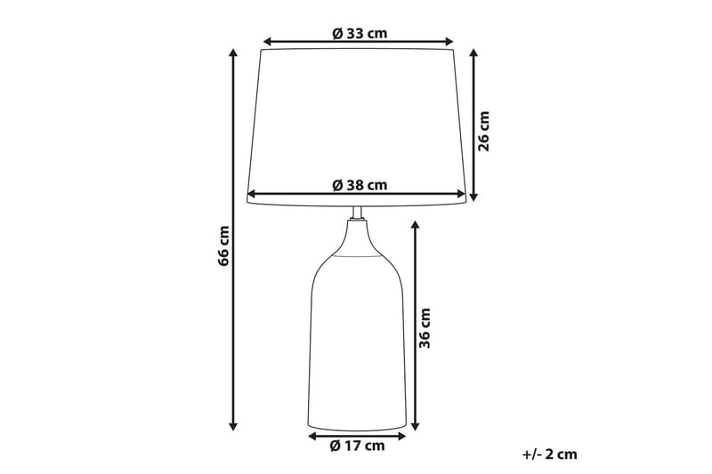 Palmarola Bordslampa 66 cm E27 - Off White - Belysning - Lampor & belysning inomhus - Sovrumslampa - Sänglampa - Sängbordslampa