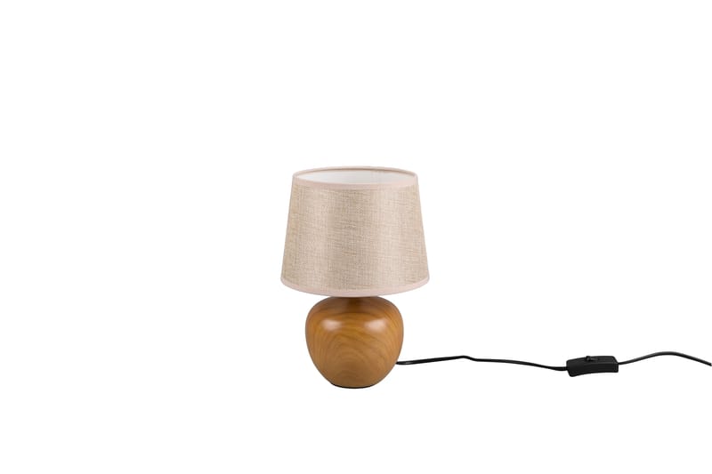 Trio Lighting Luxor bordslampa 26cm E14 beige/ trä - Belysning - Lampor & belysning inomhus - Sovrumslampa - Sänglampa - Sängbordslampa