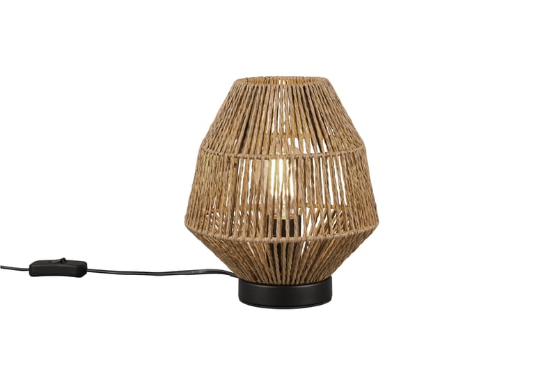 Trio Lighting Miki bordslampa E27 sisal - Belysning - Lampor & belysning inomhus - Sovrumslampa - Sänglampa - Sängbordslampa