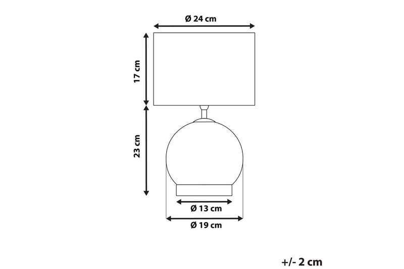 Skaffe Bordslampa 40 cm E27 - Grå/Vit - Belysning - Lampor & belysning inomhus - Sovrumslampa - Sänglampa - Sängbordslampa