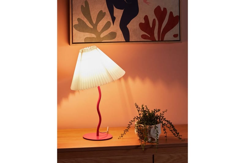 Skiros Bordslampa 48 cm E27 - Fuchsia/Vit - Belysning - Lampor & belysning inomhus - Sovrumslampa - Sänglampa - Sängbordslampa