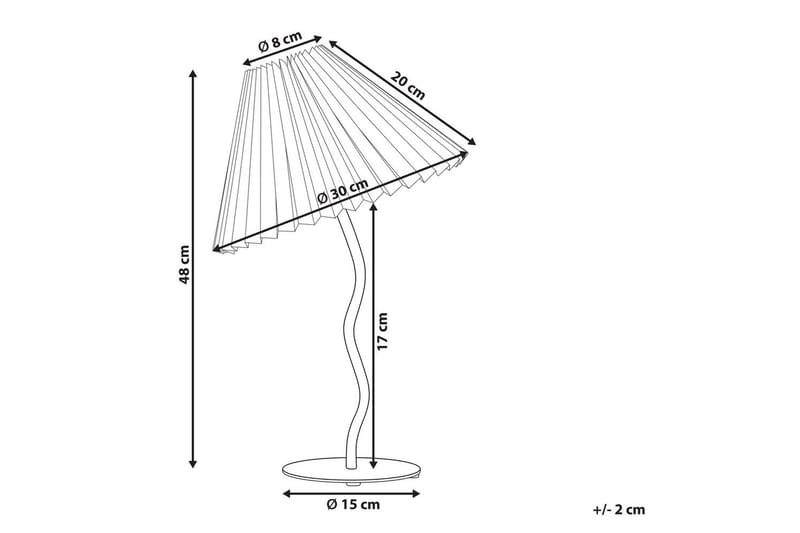 Skiros Bordslampa 48 cm E27 - Orange/Vit - Belysning - Lampor & belysning inomhus - Sovrumslampa - Sänglampa - Sängbordslampa