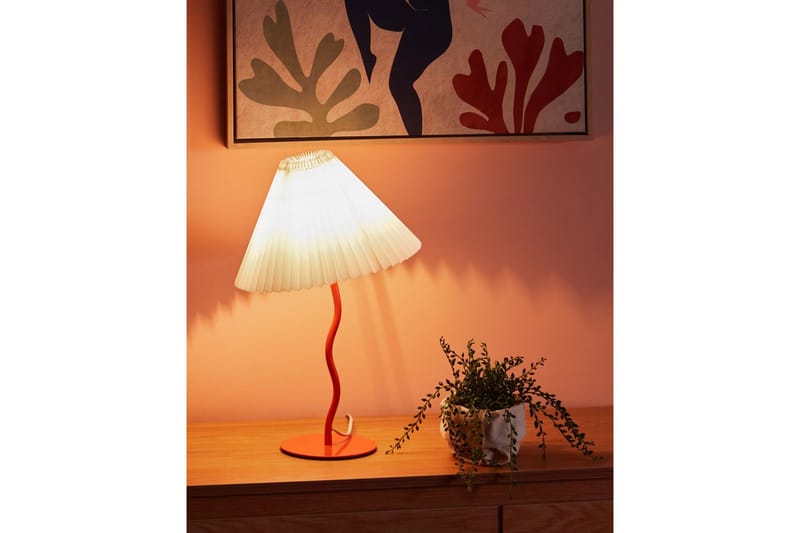 Skiros Bordslampa 48 cm E27 - Orange/Vit - Belysning - Lampor & belysning inomhus - Sovrumslampa - Sänglampa - Sängbordslampa