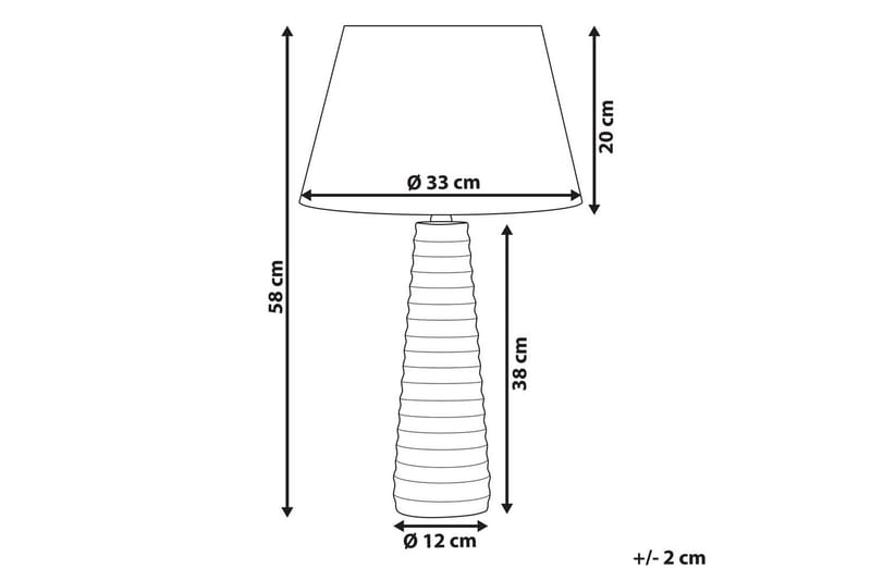 Sogni Bordslampa 58 cm E27 - Grå/Svart - Belysning - Lampor & belysning inomhus - Sovrumslampa - Sänglampa - Sängbordslampa