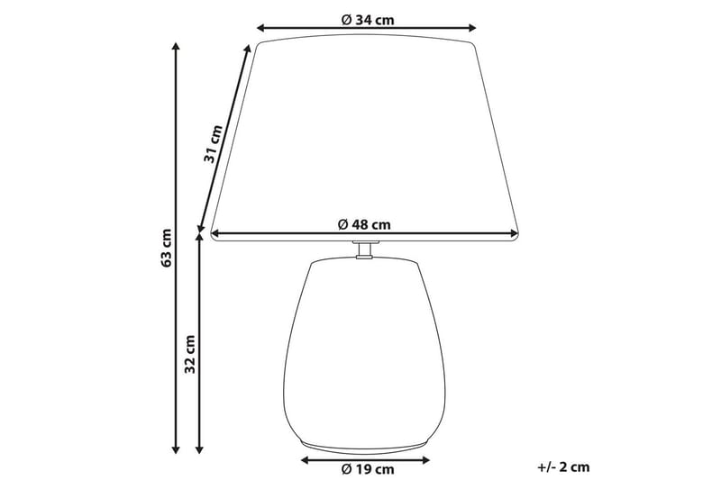 Spargi Bordslampa 63 cm E27 - Flerfärgad - Belysning - Lampor & belysning inomhus - Sovrumslampa - Sänglampa - Sängbordslampa