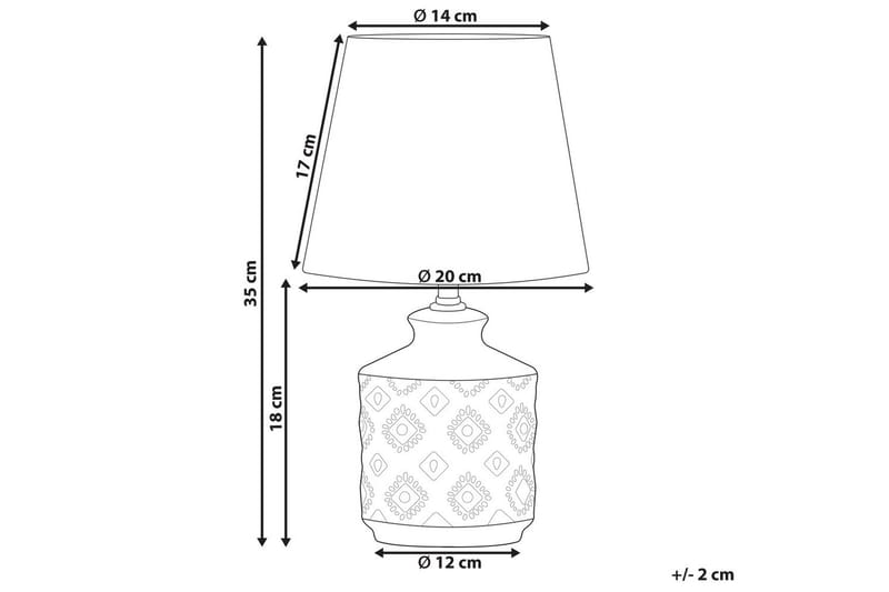 Tesoro Bordslampa 35 cm E14 - Mörkbrun/Beige - Belysning - Lampor & belysning inomhus - Sovrumslampa - Sänglampa - Sängbordslampa