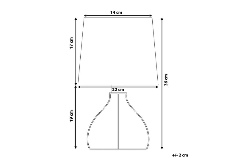 Thasall Bordslampa 36 cm E14 - Natur/Vit - Belysning - Lampor & belysning inomhus - Sovrumslampa - Sänglampa - Sängbordslampa