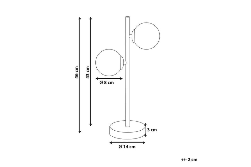 Ustica Bordslampa 46 cm G9 - Guld/Vit - Belysning - Lampor & belysning inomhus - Sovrumslampa - Sänglampa - Sängbordslampa