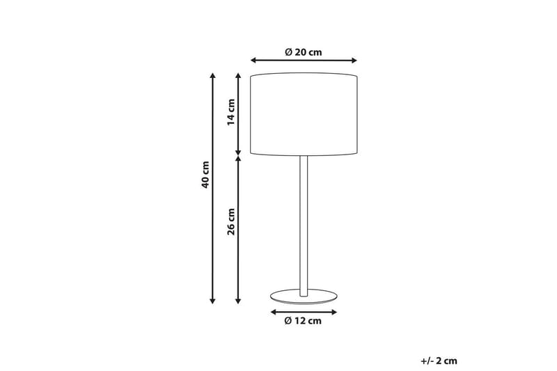 Vinkea Bordslampa 40 cm E27 - Svart/Beige - Belysning - Lampor & belysning inomhus - Sovrumslampa - Sänglampa - Sängbordslampa