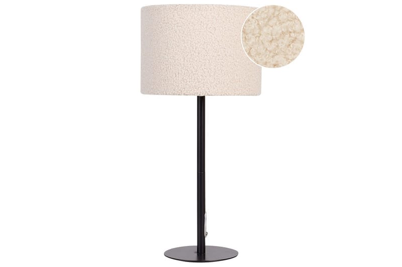 Vinkea Bordslampa 40 cm E27 - Svart/Beige - Belysning - Lampor & belysning inomhus - Sovrumslampa - Sänglampa - Sängbordslampa