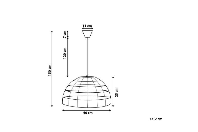 Taklampa Selenge 40 cm - Brun - Belysning - Lampor & belysning inomhus - Sovrumslampa - Taklampa sovrum