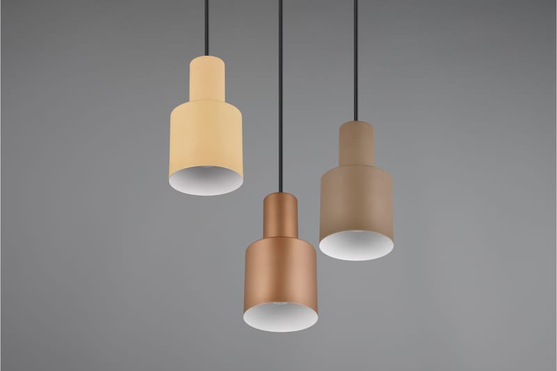 Trio Lighting Agudo taklampa 3L E27 flerfärgad - Belysning - Lampor & belysning inomhus - Sovrumslampa - Taklampa sovrum