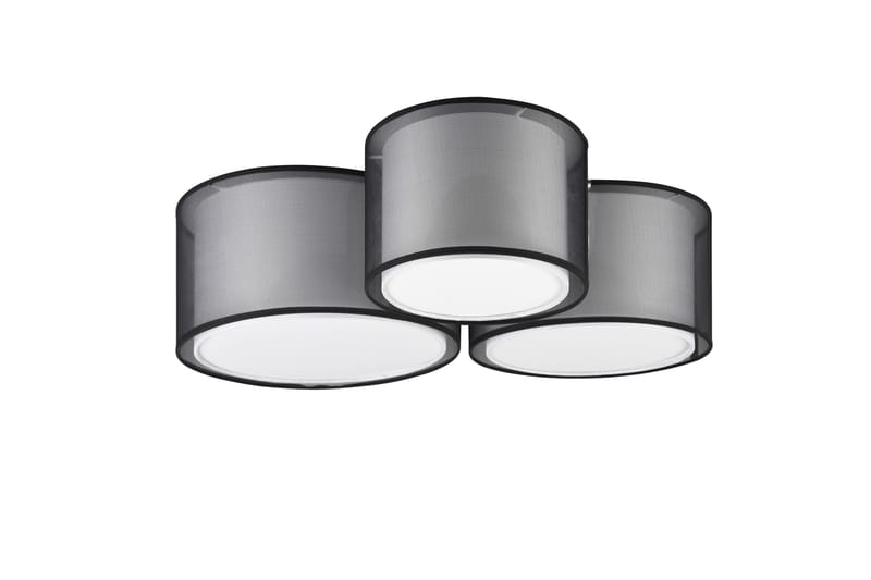 Trio Lighting Burton plafond 3L E27 mattsvart - Belysning - Lampor & belysning inomhus - Sovrumslampa - Taklampa sovrum