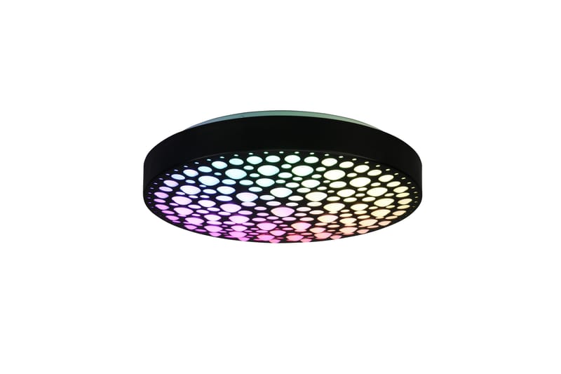 Trio Lighting Chizu LED plafond svart RGB - Taklampa sovrum - Kökslampa & taklampa kök - Hall lampa - Fönsterlampa - Pendellampa & hänglampa - Taklampa vardagsrum - Fönsterlampa hängande - Taklampa & takbelysning