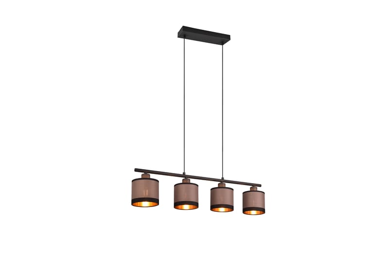 Trio Lighting Davos taklampa 4L E14 mattsvart/ greige - Taklampa sovrum - Kökslampa & taklampa kök - Hall lampa - Fönsterlampa - Pendellampa & hänglampa - Taklampa vardagsrum - Fönsterlampa hängande - Taklampa & takbelysning