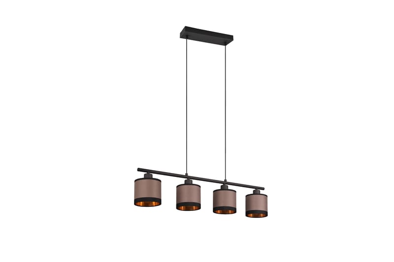 Trio Lighting Davos taklampa 4L E14 mattsvart/ greige - Taklampa sovrum - Kökslampa & taklampa kök - Hall lampa - Fönsterlampa - Pendellampa & hänglampa - Taklampa vardagsrum - Fönsterlampa hängande - Taklampa & takbelysning