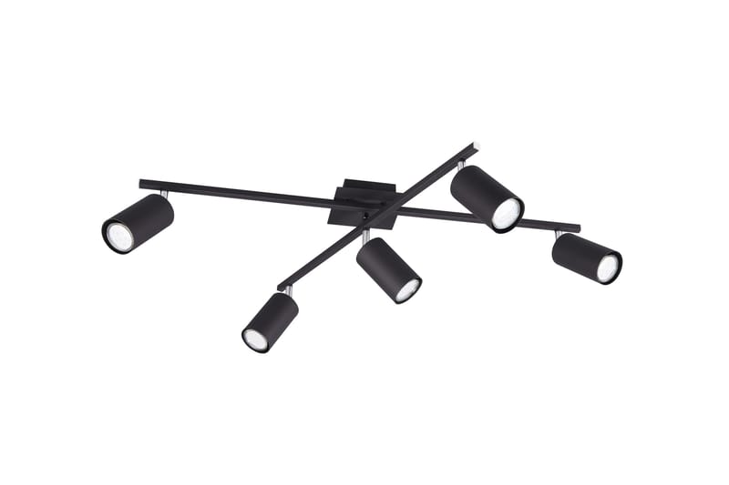 Trio Lighting Marley plafond 5L  GU10 mattsvart - Belysning - Lampor & belysning inomhus - Sovrumslampa - Taklampa sovrum