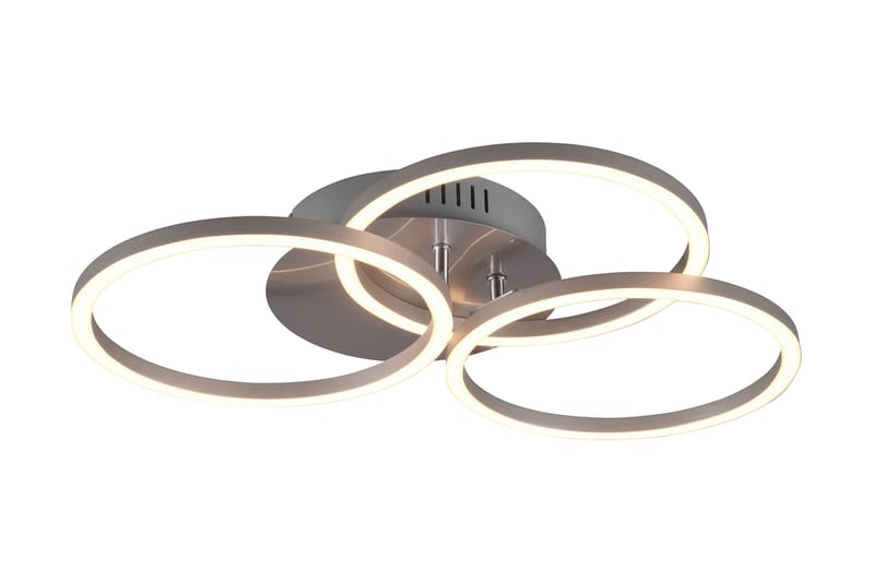 Trio Lighting Circle LED plafond borstad stål - Belysning - Lampor & belysning inomhus - Sovrumslampa - Taklampa sovrum