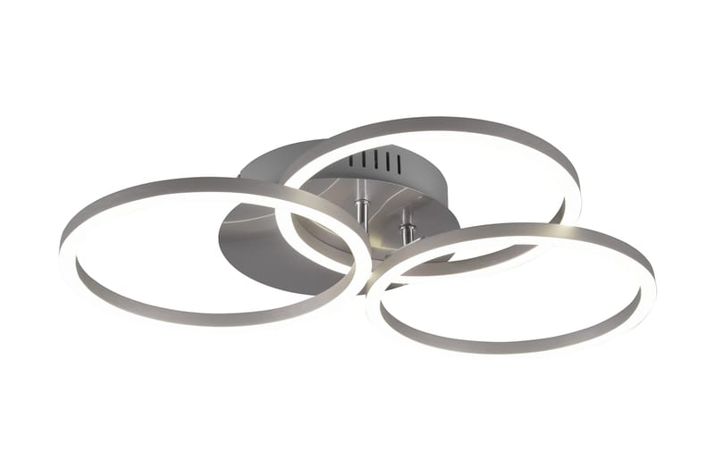 Trio Lighting Circle LED plafond borstad stål - Belysning - Lampor & belysning inomhus - Sovrumslampa - Taklampa sovrum