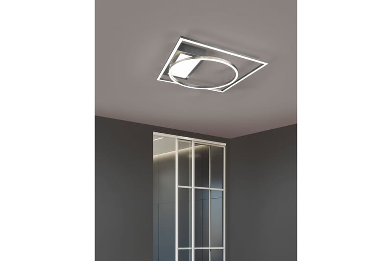 Trio Lighting Downey LED plafond borstad stål - Belysning - Lampor & belysning inomhus - Sovrumslampa - Taklampa sovrum