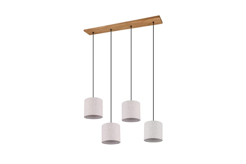 Trio Lighting Elmau taklampa 4L E27 trä/ beige - Belysning - Lampor & belysning inomhus - Sovrumslampa - Taklampa sovrum