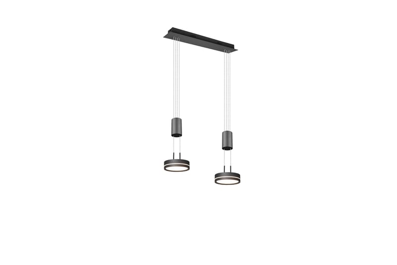 Trio Lighting Franklin LED taklampa 2L antracit - Taklampa sovrum - Kökslampa & taklampa kök - Hall lampa - Fönsterlampa - Pendellampa & hänglampa - Taklampa vardagsrum - Fönsterlampa hängande - Taklampa & takbelysning