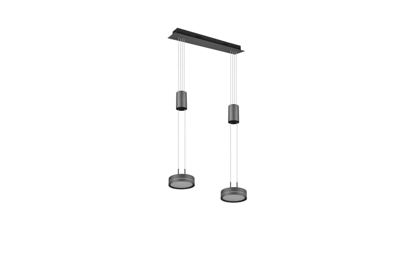 Trio Lighting Franklin LED taklampa 2L antracit - Taklampa sovrum - Kökslampa & taklampa kök - Hall lampa - Fönsterlampa - Pendellampa & hänglampa - Taklampa vardagsrum - Fönsterlampa hängande - Taklampa & takbelysning