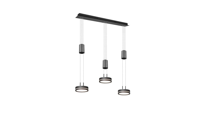 Trio Lighting Franklin LED taklampa 3L antracit - Taklampa sovrum - Kökslampa & taklampa kök - Hall lampa - Fönsterlampa - Pendellampa & hänglampa - Taklampa vardagsrum - Fönsterlampa hängande - Taklampa & takbelysning