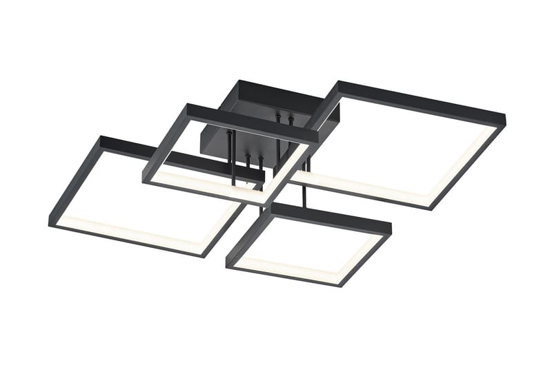 Trio Lighting Sorrento LED plafond mattsvart - Taklampa sovrum - Kökslampa & taklampa kök - Hall lampa - Fönsterlampa - Pendellampa & hänglampa - Taklampa vardagsrum - Fönsterlampa hängande - Taklampa & takbelysning