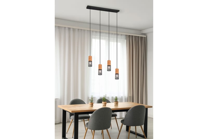 Trio Lighting Tosh taklampa 4L E27 mattsvart - Belysning - Lampor & belysning inomhus - Sovrumslampa - Taklampa sovrum