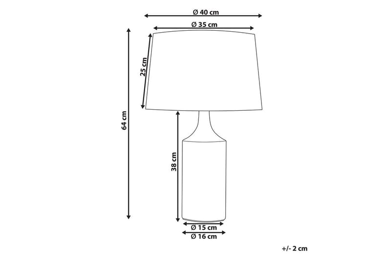 Tabarca Bordslampa 64 cm E27 - Flerfärgad - Belysning - Lampor & belysning inomhus - Bordslampa