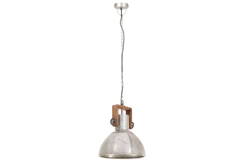 Hänglampa industriell 25 W silver rund 30 cm E27 - Silver - Belysning - Lampor & belysning inomhus - Taklampa & takbelysning - Kökslampa & taklampa kök