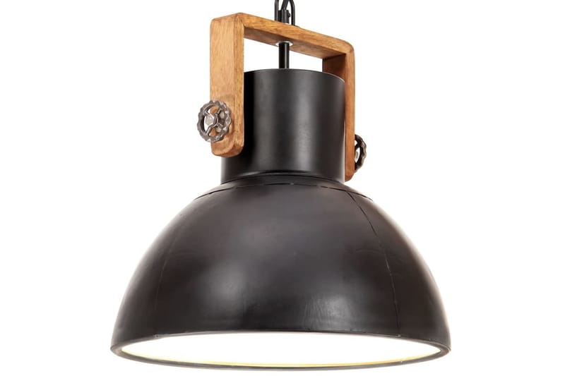 Hänglampa industriell 25 W svart rund 30 cm E27 - Svart - Belysning - Lampor & belysning inomhus - Taklampa & takbelysning - Kökslampa & taklampa kök