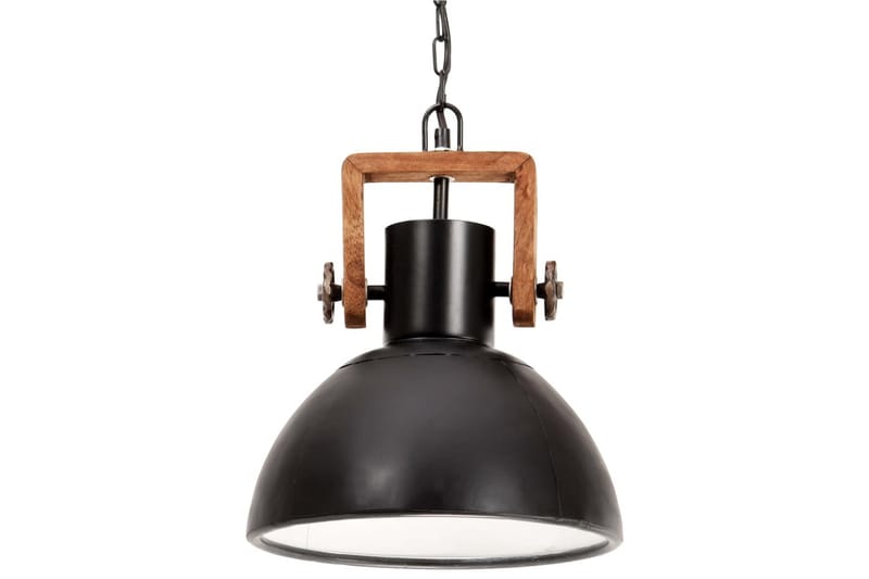 Hänglampa industriell 25 W svart rund 30 cm E27 - Svart - Belysning - Lampor & belysning inomhus - Taklampa & takbelysning - Kökslampa & taklampa kök