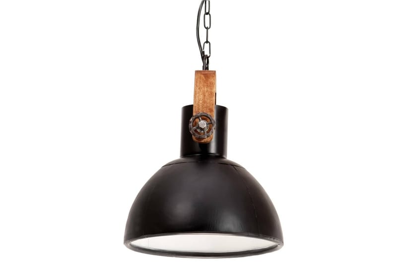 Hänglampa industriell 25 W svart rund 30 cm E27 - Svart - Belysning - Lampor & belysning inomhus - Taklampa & takbelysning - Kökslampa & taklampa kök