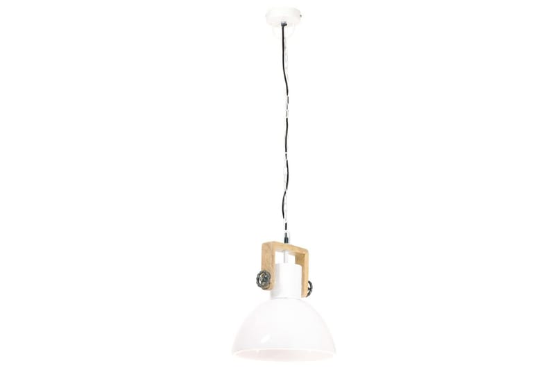 Hänglampa industriell 25 W vit rund 30 cm E27 - Vit - Belysning - Lampor & belysning inomhus - Taklampa & takbelysning - Kökslampa & taklampa kök