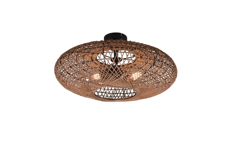 Hedda plafond 2L E27 mattsvart/ sisal - Matt svart/Sisal - Belysning - Lampor & belysning inomhus - Taklampa & takbelysning - Takplafond